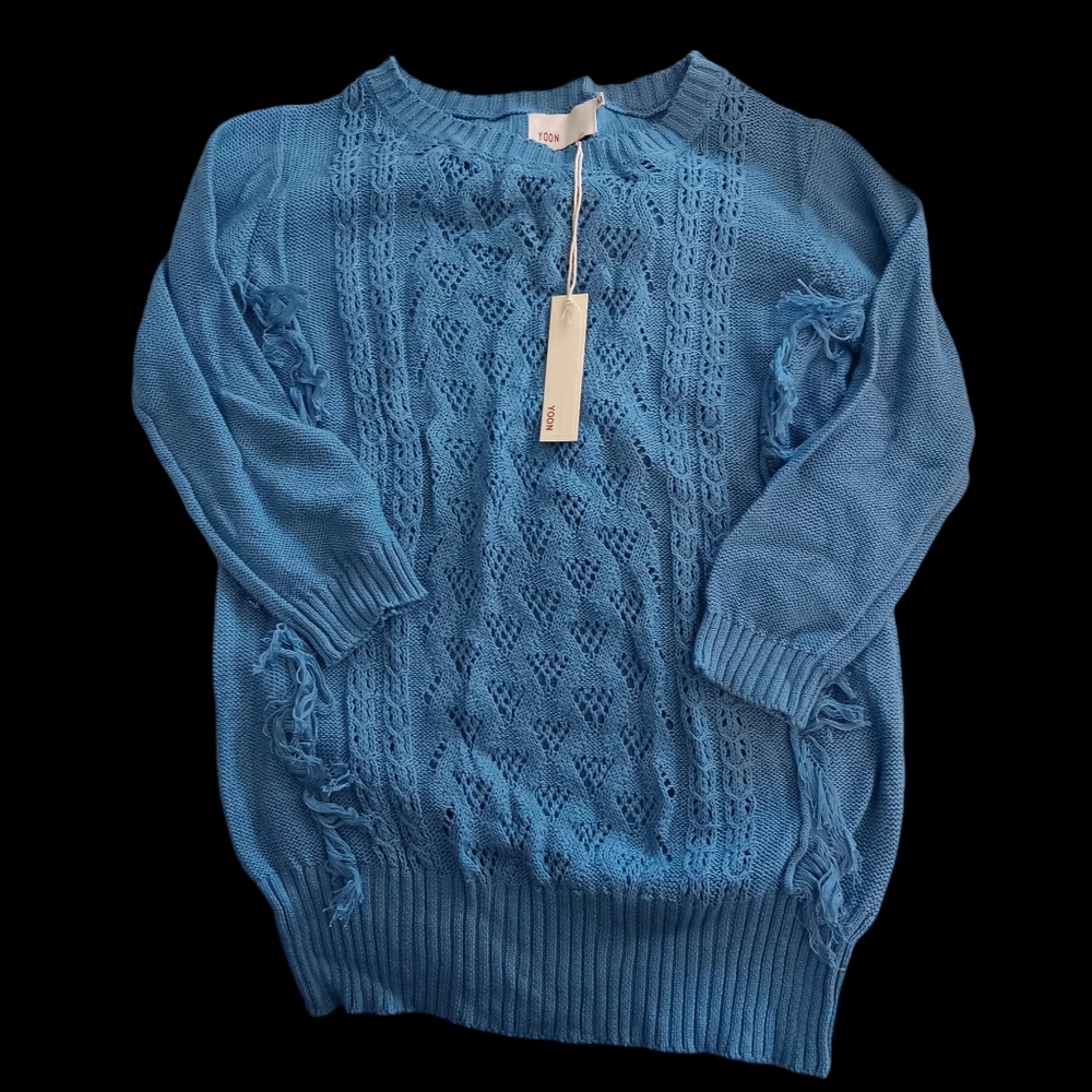 Yoon Anthropology Women's Sweater Blue Size M